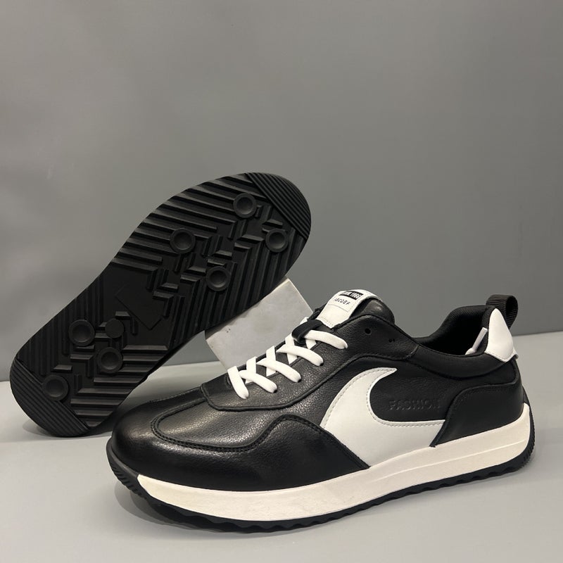 Autumn Fashion All-Match Forrest Gump Shoes Fashion Men'S Genuine Leather Casual White Shoes Color Matching Board Shoes For Boys - Image 3