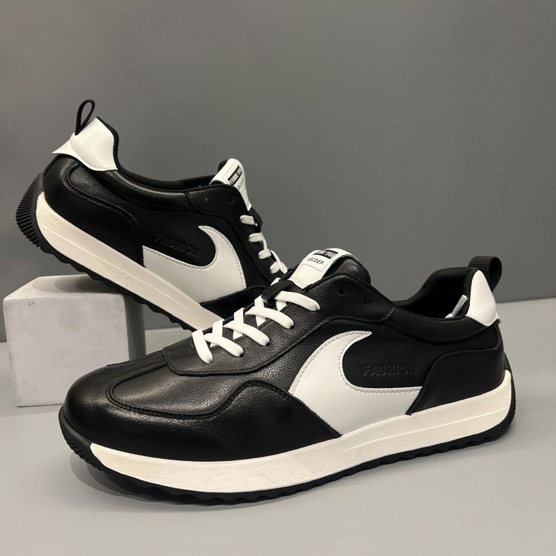 Autumn Fashion All-Match Forrest Gump Shoes Fashion Men'S Genuine Leather Casual White Shoes Color Matching Board Shoes For Boys - Image 4