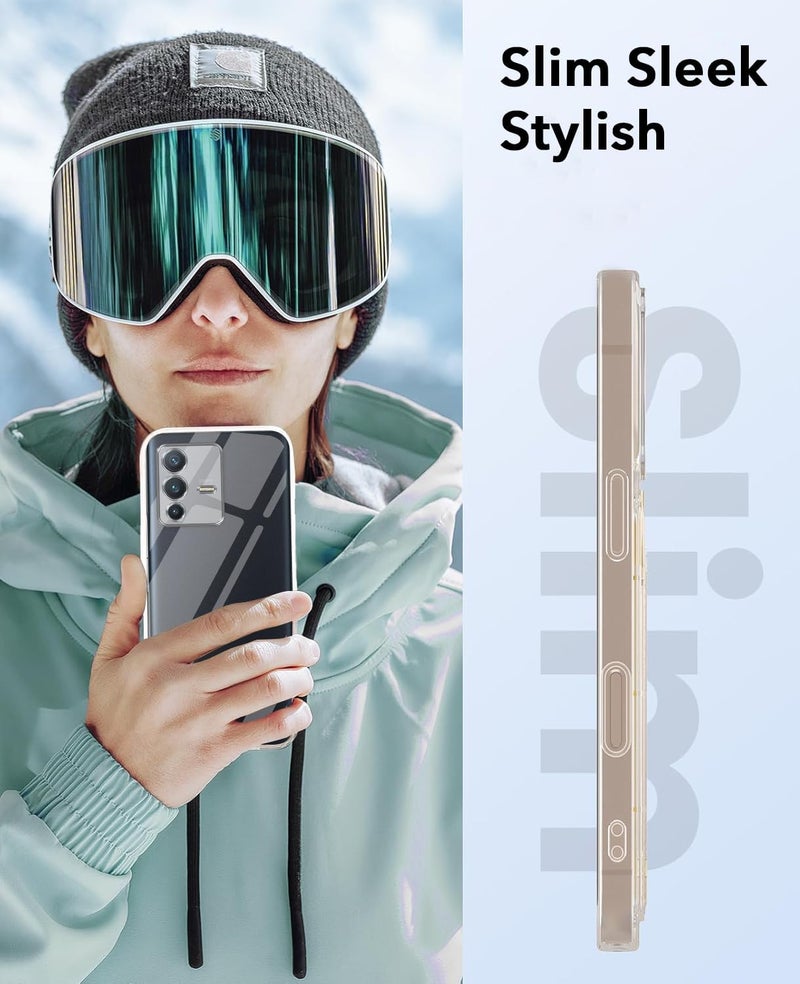 Jkobi Lifetime Anti-Yellow Clear Back Cover Case for Vivo V23 Pro (Sleek Hard Crystal | Shockproof and Camera Protection) - Image 3