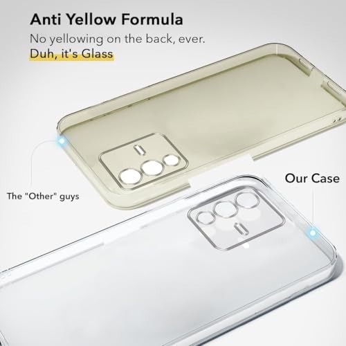 Jkobi Lifetime Anti-Yellow Clear Back Cover Case for Vivo V23 Pro (Sleek Hard Crystal | Shockproof and Camera Protection) - Image 2