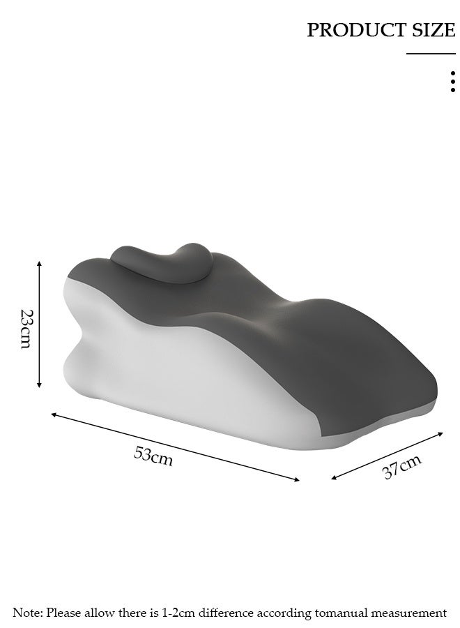 DUNISO Bed Reading Pillow ,Memory Foam Multi Functional Comfortable Leg Rest Cushion, Couples Pregnanly Pillow, Stomach Sleeping Pillow for Sleeping,Sofa,TV,Chair,Couch,Floor,Lounge,Gamers, Readers & Nursing Moms - Image 2