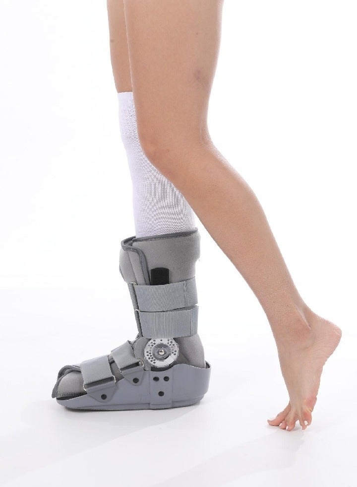 Upgraded adjustable inflatable walking boot, ankle fracture boot with adjustable chuck, one-piece injection molded sole, more stable, suitable for ankle/foot fracture, sprain, injury, protection, recovery, rehabilitation - Image 1