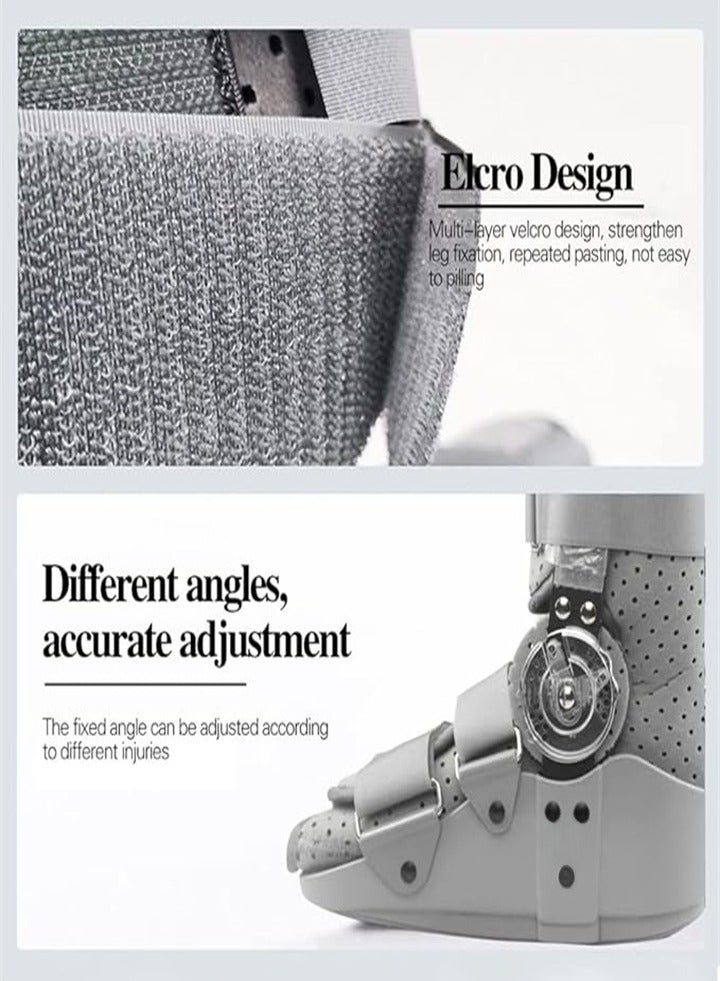 Upgraded adjustable inflatable walking boot, ankle fracture boot with adjustable chuck, one-piece injection molded sole, more stable, suitable for ankle/foot fracture, sprain, injury, protection, recovery, rehabilitation - Image 3