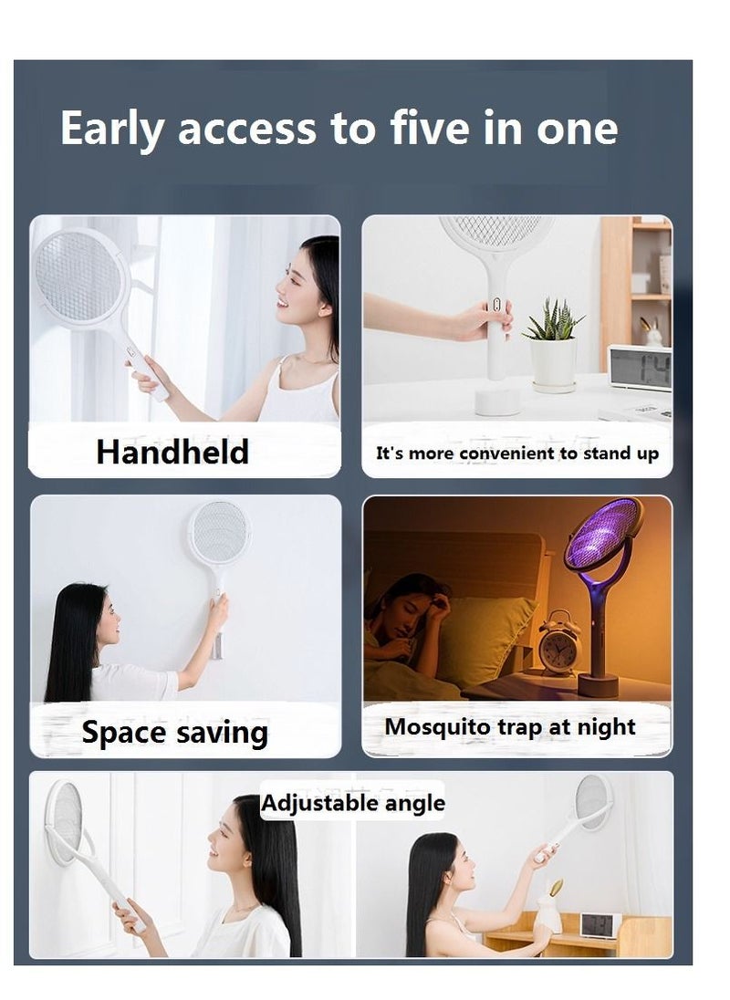 5 in 1 Electric Flies Swatter Killer Mosquito Trap