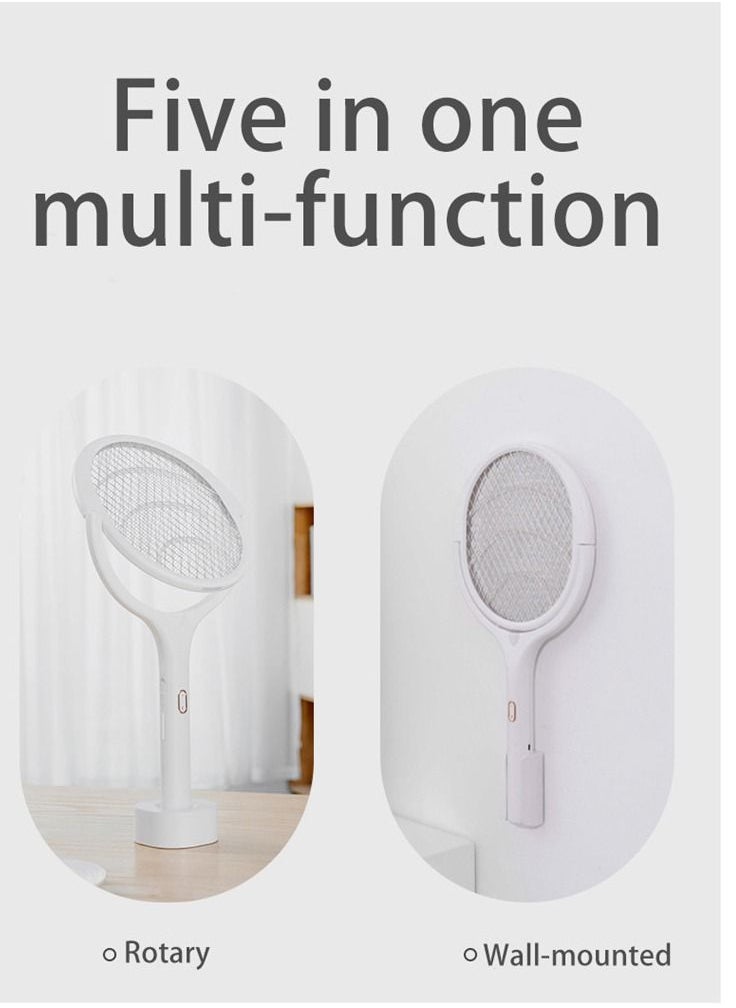 5 in 1 Electric Flies Swatter Killer Mosquito Trap