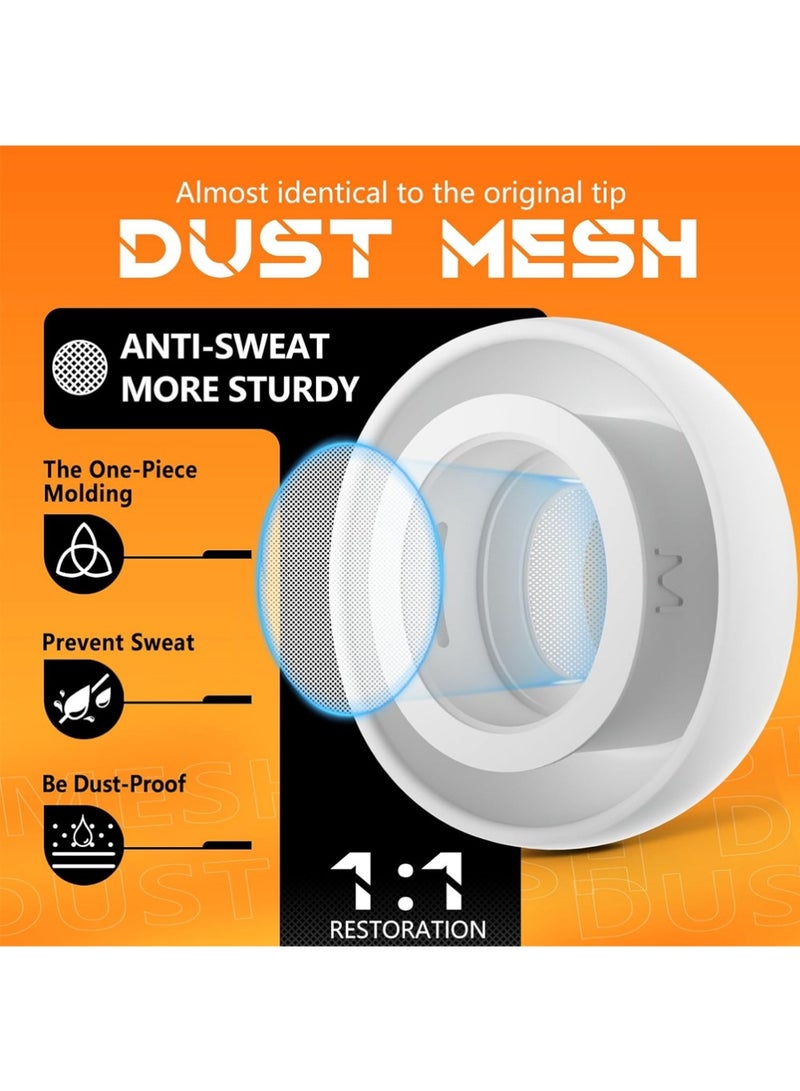 X-level 5 Pairs Replacement Ear Tips for AirPods Pro 3 with Portable Storage Box & Cleaner Pen,Noise Reduction Holewith & Built-in dust Guard Screen,Silicone Ear Tips for AirPods Pro 3 (White) - Image 4