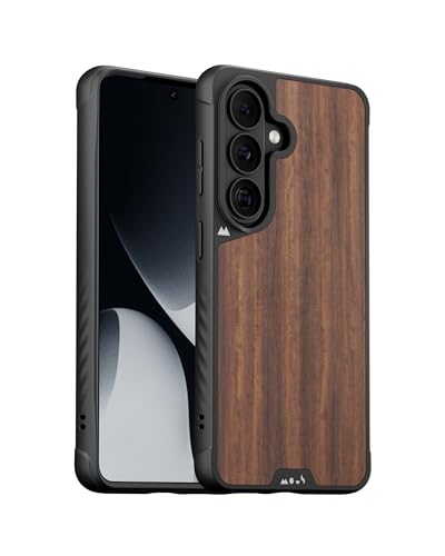 Mous for Samsung Galaxy S25 Plus Case MagSafe Compatible Limitless 60 Walnut Protective Shockproof Phone Cover - Image 1