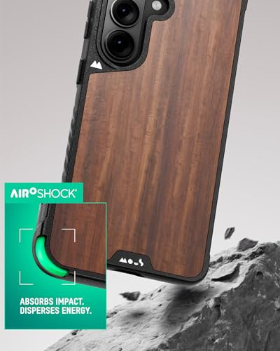 Mous for Samsung Galaxy S25 Plus Case MagSafe Compatible Limitless 60 Walnut Protective Shockproof Phone Cover - Image 3