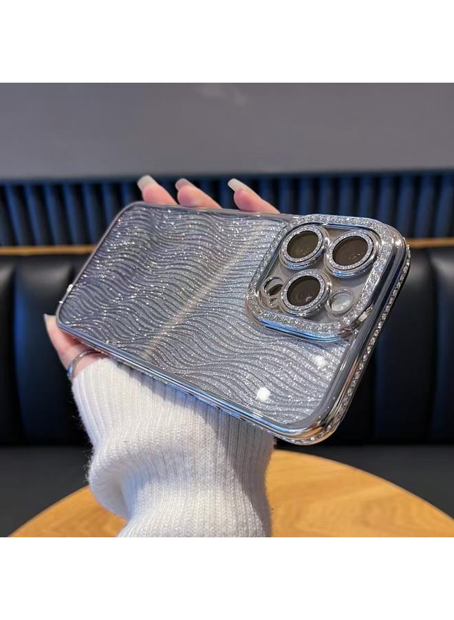 اس-توب جراب لهاتف iPhone 14 Pro Max من مادة TPU اللامعة ذات التموجات المائية الماسية المتدرجة - Image 1