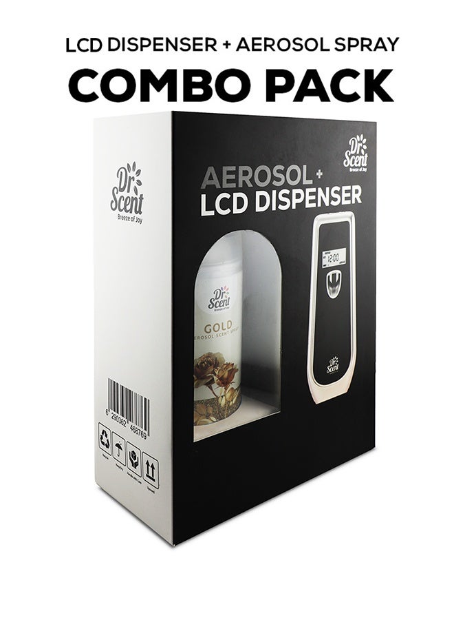 دكتور سينت معطر جو دكتور سنت نسيم الفرح كومبو كيت مع شاشة عرض  فولتاليا وعبوة بخاخ  مل برائحة معززة تدوم طويلاً للمنزل والمكتب ذهبي - Image 4