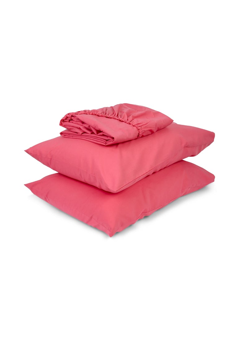 Home of linens - طقم ملايات سرير فوشيا 180x200 - Image 1