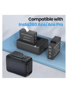 XICEN 2 Packs Batteries 1800mAh for Insta 360 Ace Pro Battery, Camera Batteries  - Image 3