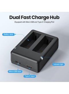XICEN 2 Packs Batteries 1800mAh for Insta 360 Ace Pro Battery, Camera Batteries  - Image 4