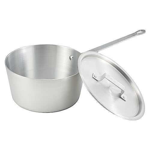 Winco Heavy-Duty Aluminum Tapered Sauce Pan, 3mm, 1.5 Quart - Image 2