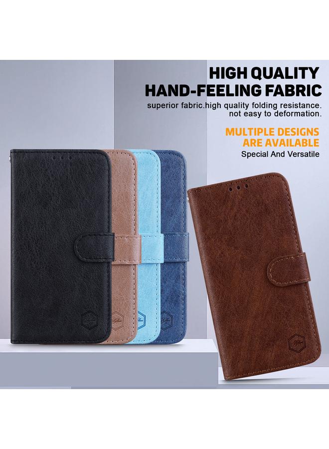 S-TOP Case For Samsung Galaxy A32 4G Skin Feeling Oil Leather Texture PU + TPU Phone Case - Image 5