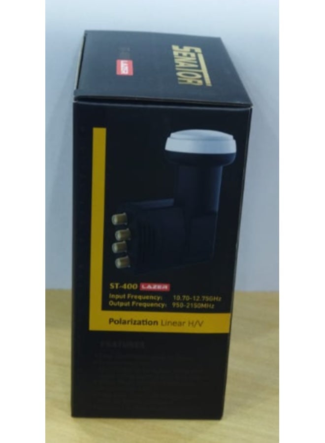 SENATOR LAZER ST-400 QUAD LNB  UNIVERSAL GOLD F-CONNECTOR - Image 2