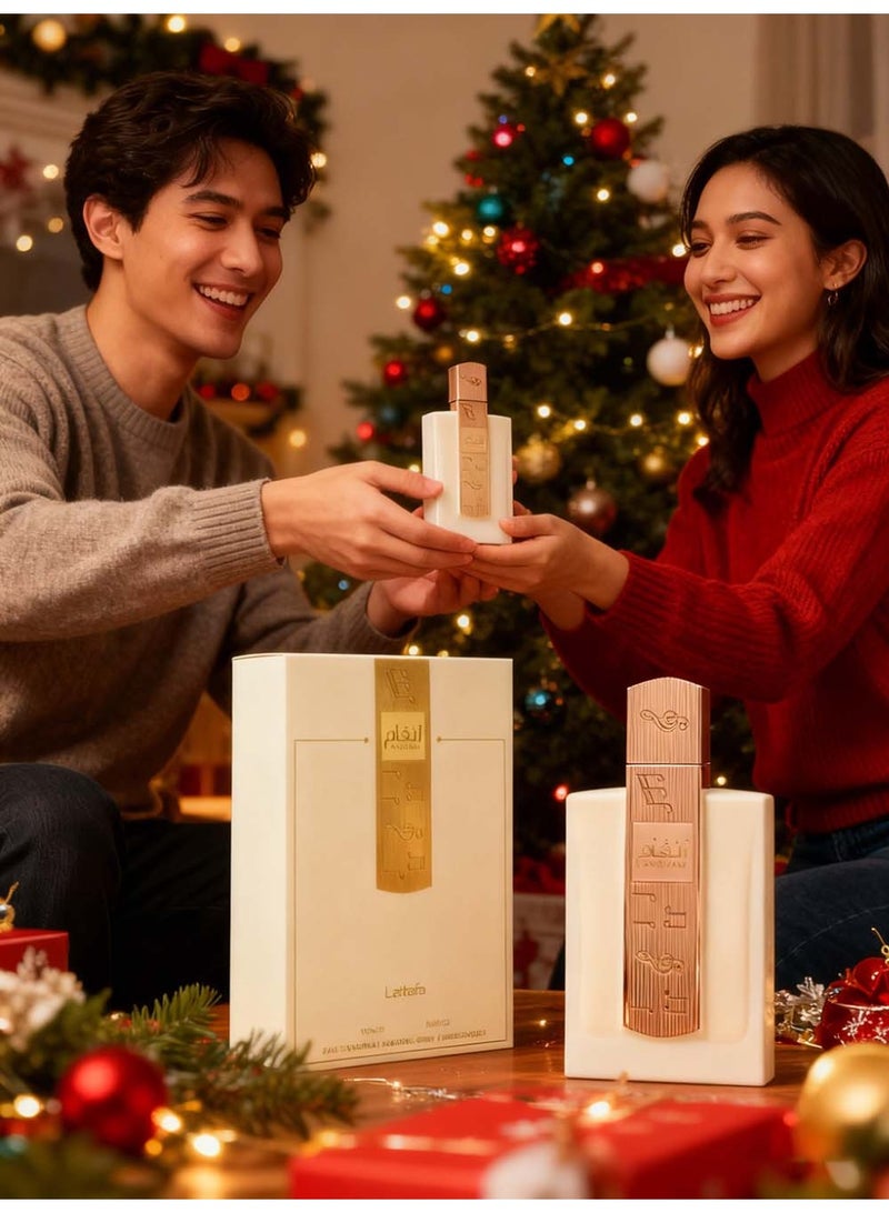 Lattafa مجموعة هدايا عطر لطافة أنغام للنساء - 100 مل - Image 4