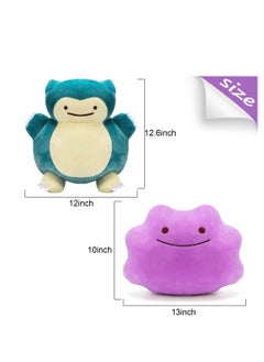 Y&D Jumbo Plush 12.6 Inch Ditto Reversible Plushie Changeable Two Style Soft Stuffed Toy Doll Pillow for Kids Birthday  - Image 5