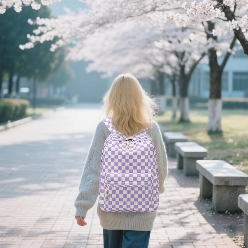 Bluboon School Backpack for Teen Girls Bookbags Elementary High School Corduroy Laptop Bags Women Travel Daypacks - Image 5