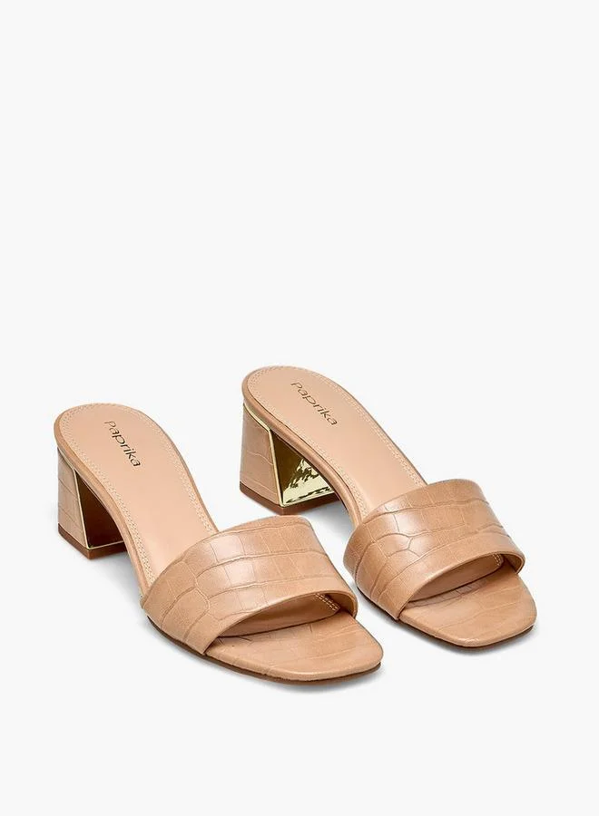 بابريكا Women Slip-On Block Heel Sandals