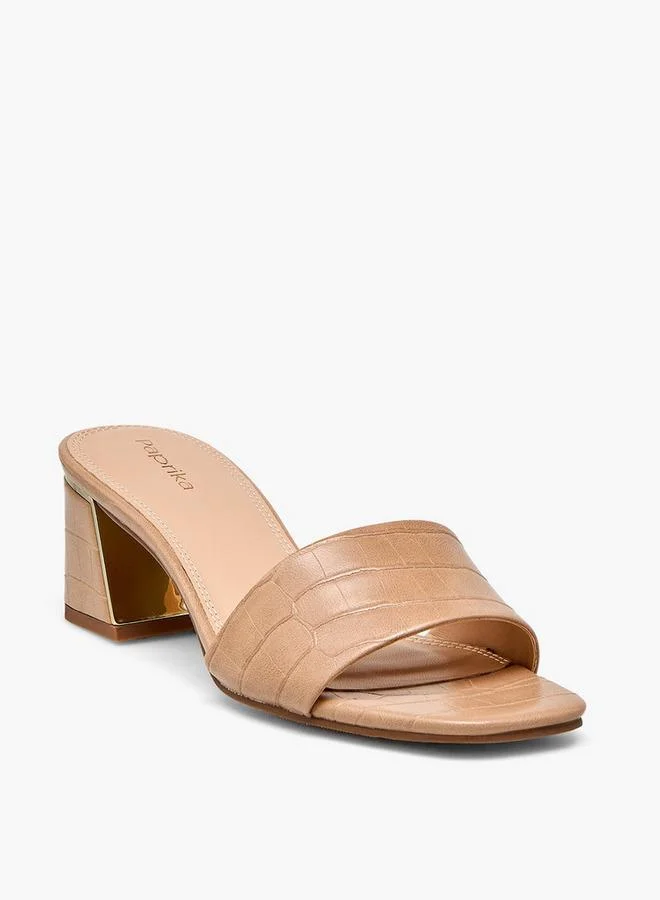 بابريكا Women Slip-On Block Heel Sandals