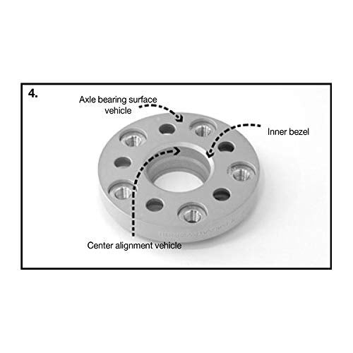 HR H&R B10055571 DRA-System Wheel Spacer Set 100mm per axle Pattern 5x112-Hub 57,1mm-Bolt Size M14x1,5-Audi/Ford/Bentley/Seat/Skoda/Volkswagen-Black - Image 5