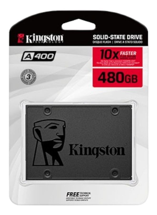 Kingston - SATA III A400 SSD 480GB Internal Solid State Drive -Black - Image 1