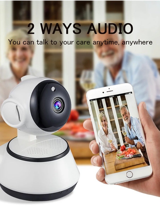 Generic - Wireless Network IP Pet Home Camera Video Recording Motion Detection with Two-Way Audio and Night Vision Pet Camera for Home Indoor Use - Image 1