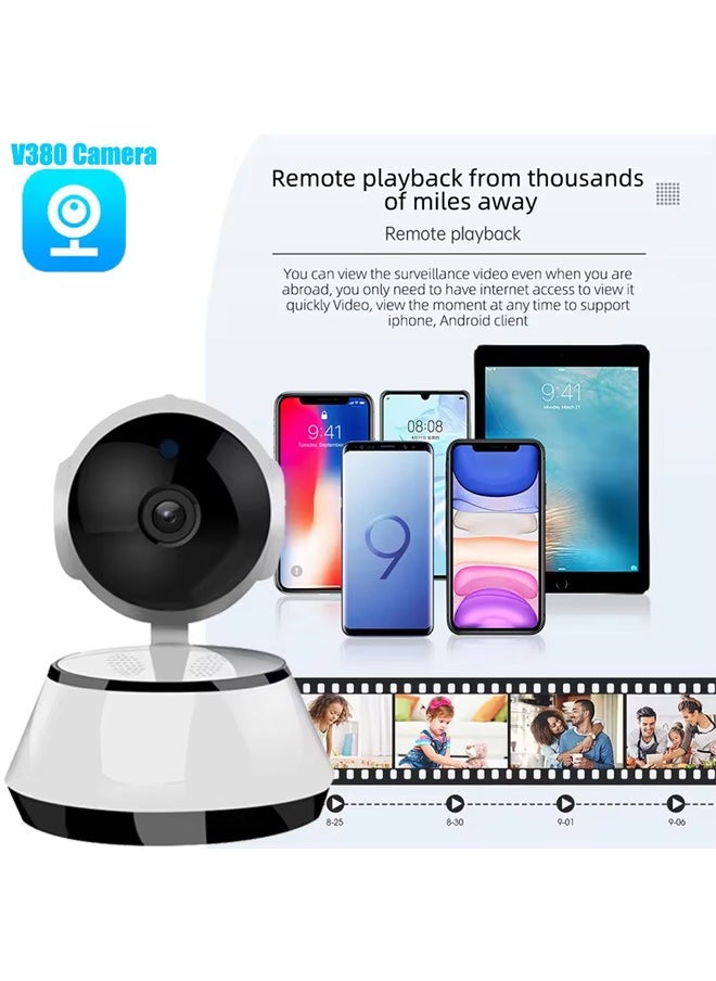 Generic - Wireless Network IP Pet Home Camera Video Recording Motion Detection with Two-Way Audio and Night Vision Pet Camera for Home Indoor Use - Image 1