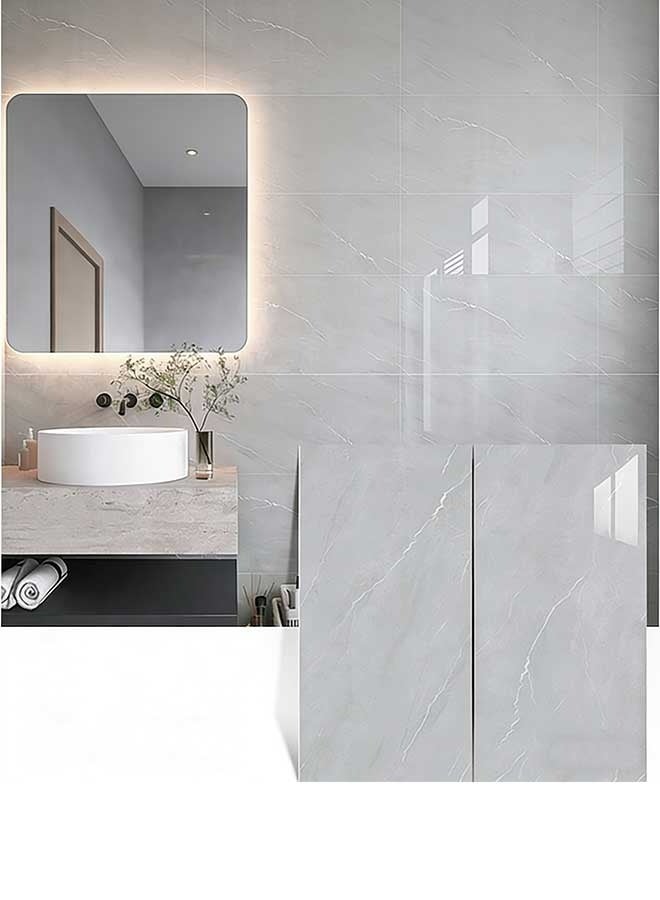 RAWAID 10-Pack Peel and Stick Marble Wall Panels – Waterproof Decorative Wall Stickers for Kitchen, Bathroom, Bedroom, Living Room, TV Wall – 40 × 80 cm - Image 1