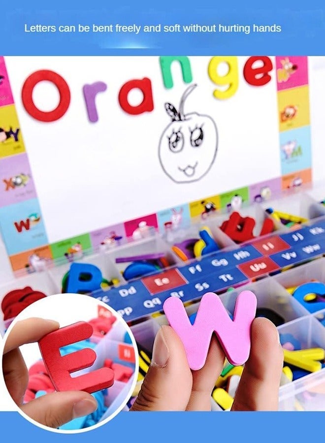 general Magnetic Letters Kit, A-Z Foam Magnetic Letters, Alphabet Letters, 234 Pcs with Large Double-Side Magnet Board, Educational Refrigerator Magnets for Preschool Learning Spelling - Image 3