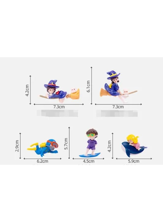 B&K Mini Aquarium Floating  Decor Accessories 5 Types - Image 3