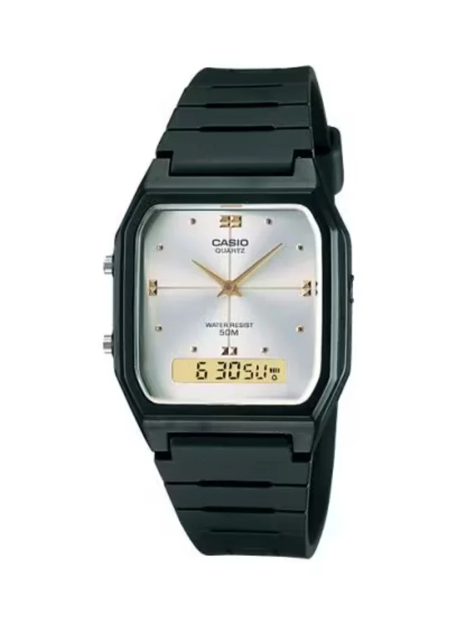 CASIO Men's Plastic Analog Watch AW-48HE-7AVDF - 31.5 mm