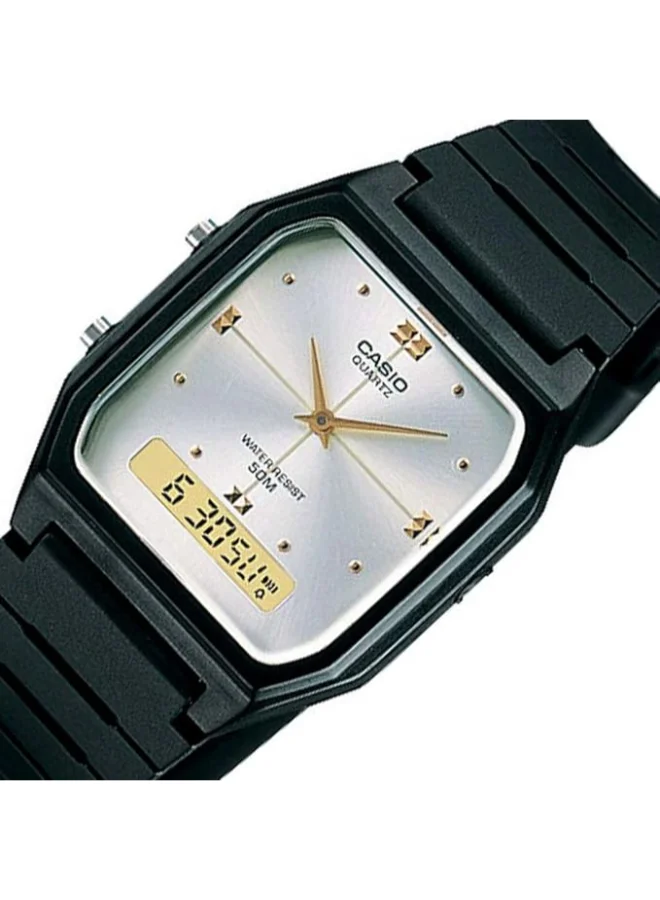 CASIO Men's Plastic Analog Watch AW-48HE-7AVDF - 31.5 mm
