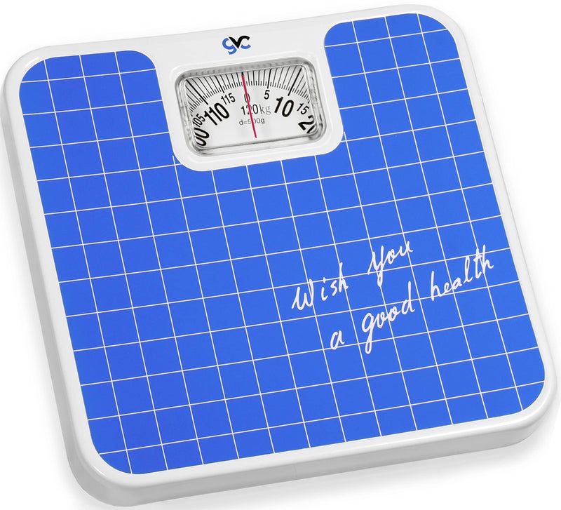GVC Iron Analog Weight Machine - Manual Weighing Scale (Upto 120Kg Capacity), Blue - Image 1