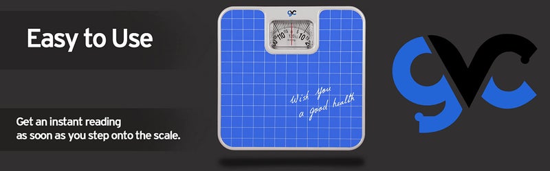 GVC Iron Analog Weight Machine - Manual Weighing Scale (Upto 120Kg Capacity), Blue - Image 3