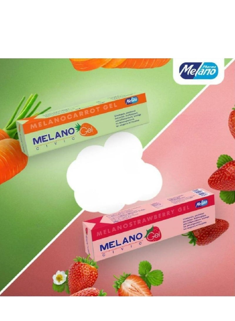 ميلانو سيفيك جل الفرولة و الجزر 2 قطعة 40 جرام - Image 1