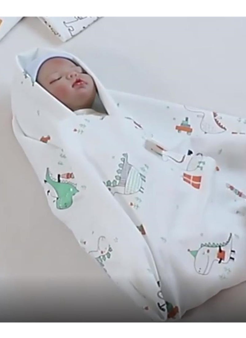Generic 85cm newborn baby bag simple cotton thin swaddle blanket newborn delivery room wrap  - Image 4