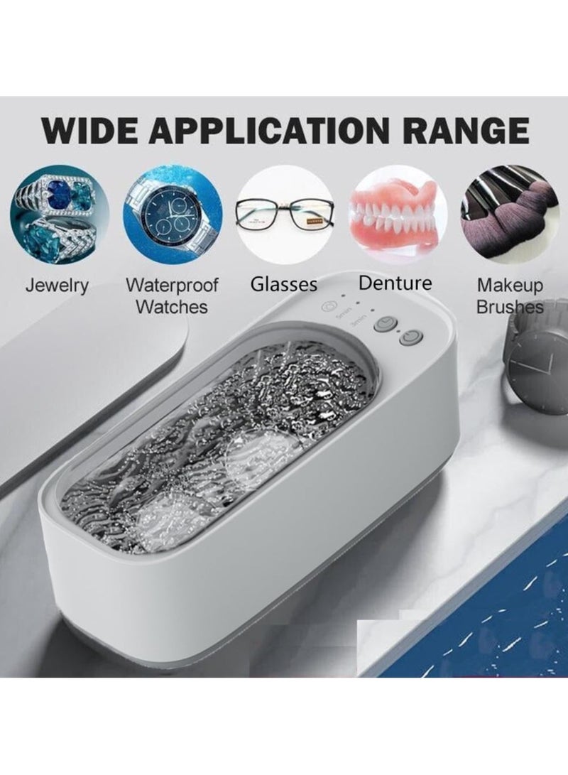 Ultrasonic Cleaner, 45khz Ultrasonic Jewellery Cleaner, Portable And Low Noise Jewellery Cleaner Ultrasonic, for Cleaning Jewelry, Eyeglasses, Watches, Ring, Necklace  - Image 4