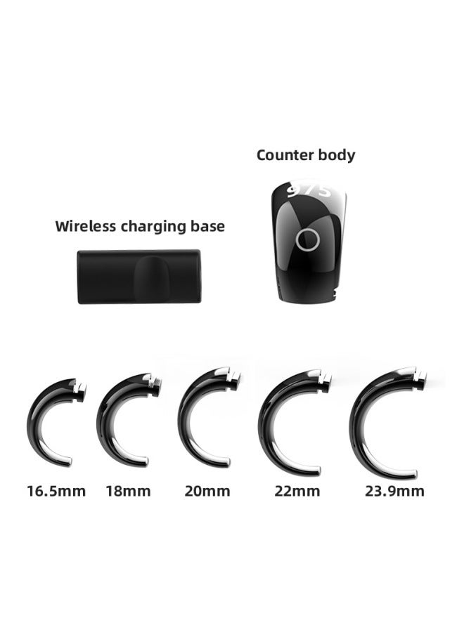 Equantu Smart Ring Bluetooth Time Reminder Outdoor Count Reminder Electronic Devices Fashion Ring-Color:White  - Image 5