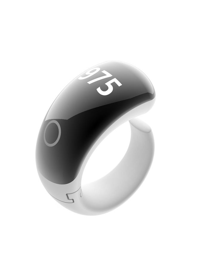 Equantu Smart Ring Bluetooth Time Reminder Outdoor Count Reminder Electronic Devices Fashion Ring-Color:White  - Image 3