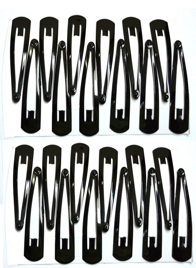 HRBS Black Medium Metal Triangular Tic Tac Hair Clips for Women Set of 170 - Image 5