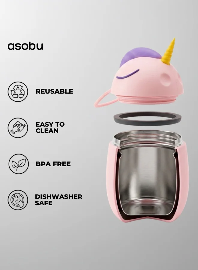 Asobu Bestie Unicorn Food Container 600ml