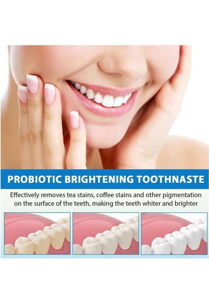SP-4 Super Whitening Toothpaste, SP-4 Probiotic Whitening Toothpaste, Probiotic Whitening Toothpaste, SP-4 Paste Oral Health Management, Fresh Breath (Red) - Image 3