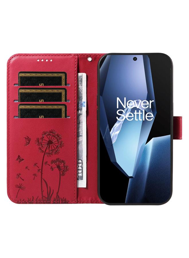 S-TOP Case For OnePlus 13R 5G Global Dandelion Embossed Pattern Flip Leather Phone Case - Image 4