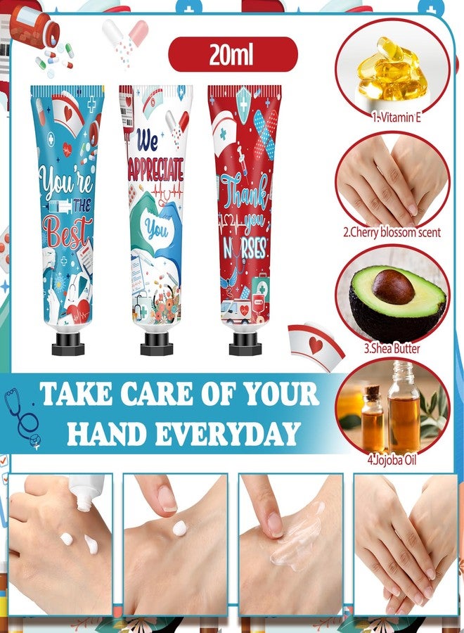 Dimsile 90 Pcs 30 Sets Nurse Appreciation Gifts Bulk Nurse Hand Cream and Lip Balm Sets Travel Size Hand Lotion with Bags Tags for Hospital Staff Thank You Gifts Nursing Graduation Party Favors Cna - Image 3