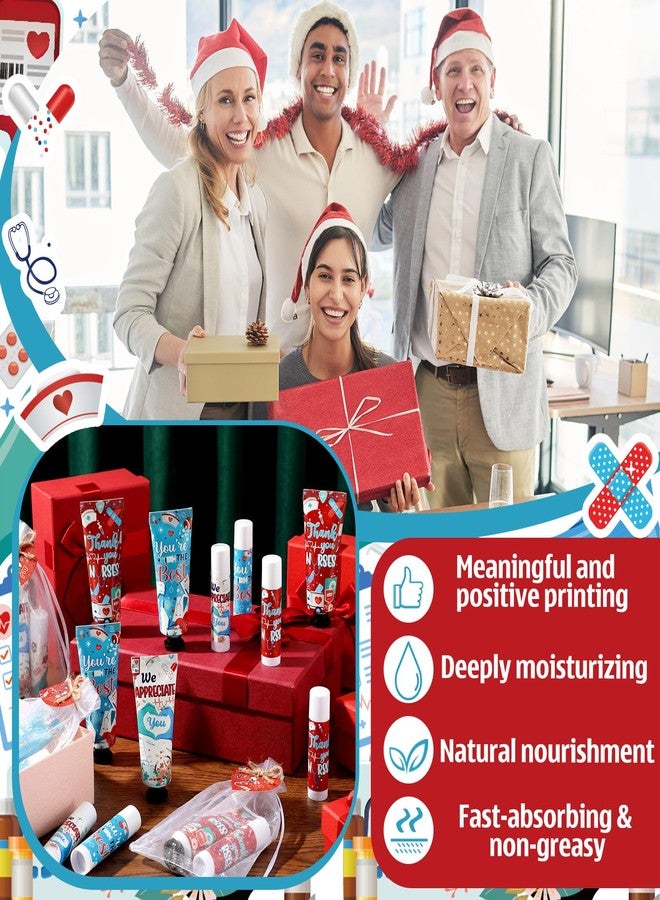 Dimsile 90 Pcs 30 Sets Nurse Appreciation Gifts Bulk Nurse Hand Cream and Lip Balm Sets Travel Size Hand Lotion with Bags Tags for Hospital Staff Thank You Gifts Nursing Graduation Party Favors Cna - Image 4