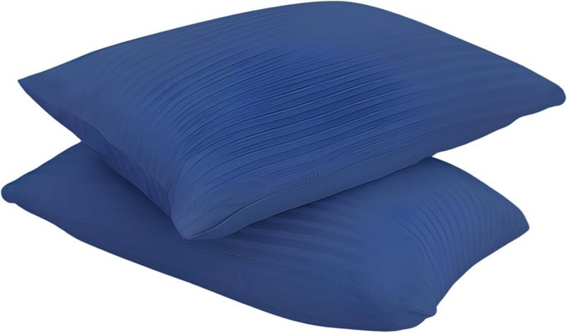 Bedding Zone Standard Pillowcase Set - Navy - Image 3