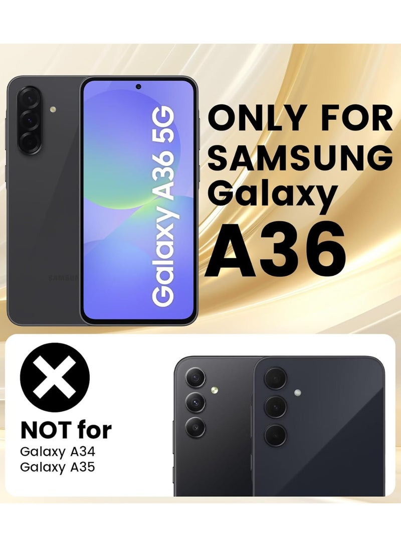 Shockproof Transparent Case with Card Wallet Compatible with Samsung Galaxy A36  - Image 2