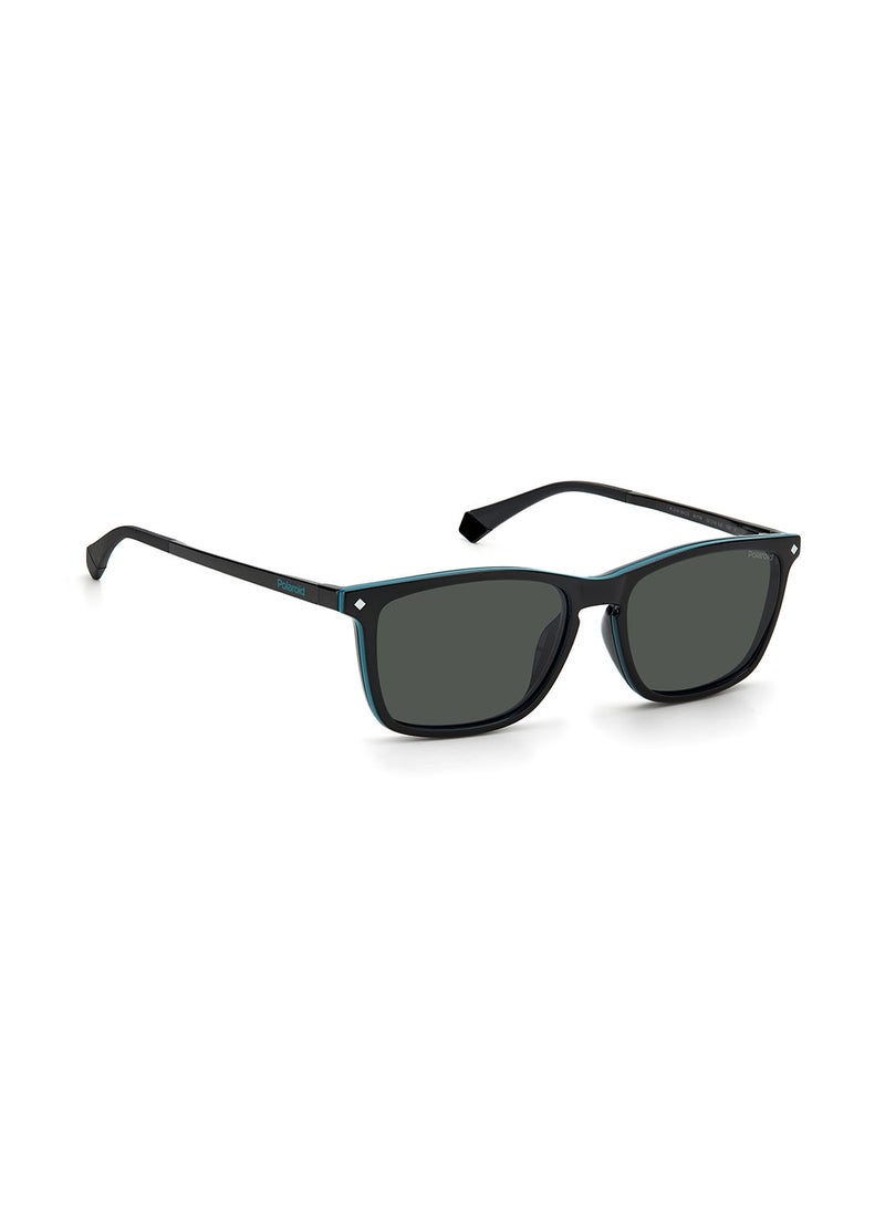 Polaroid Men's UV Protection Rectangular Sunglasses - Pld 6139/Cs Black 55 - Lens Size: 55 Mm - Image 2